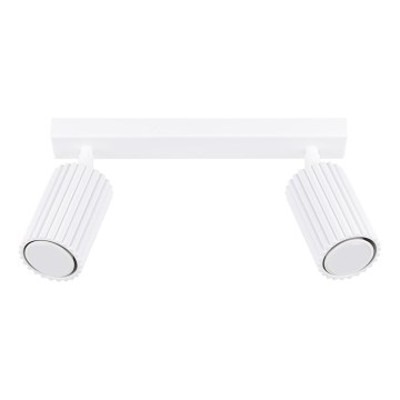 Φωτιστικό σποτ KARBON 2xGU10/10W/230V λευκό