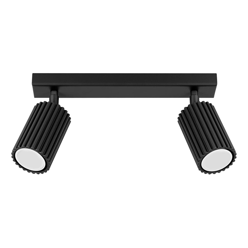 Φωτιστικό σποτ KARBON 2xGU10/10W/230V μαύρο