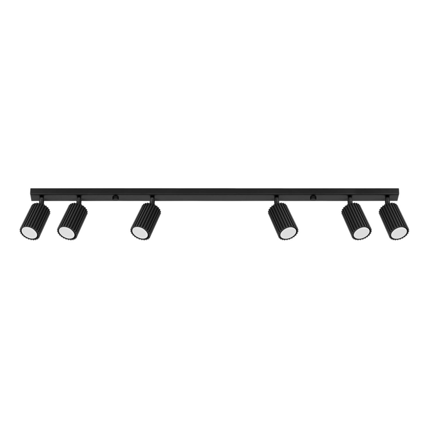 Φωτιστικό σποτ KARBON 6xGU10/10W/230V μαύρο