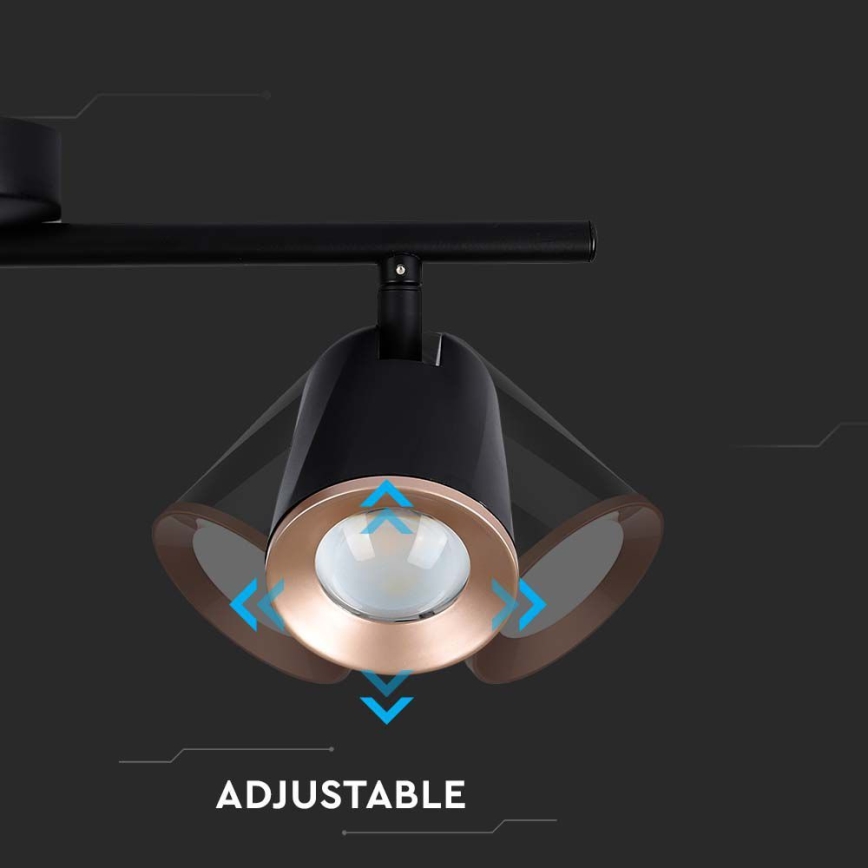 Φωτιστικό σποτ LED 3xLED/5W/230V 4000K μαύρο