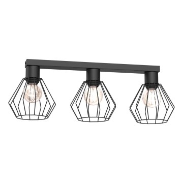 Φωτιστικό σποτ LETI 3xE27/15W/230V μαύρο