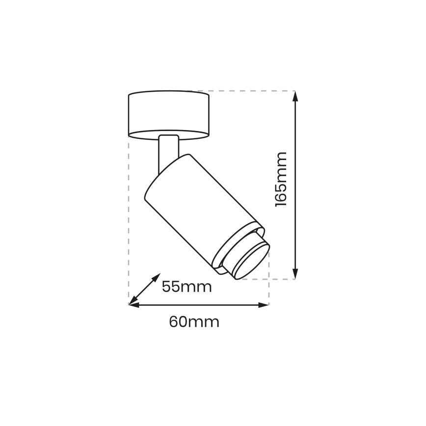 Φωτιστικό σποτ MICA 1xGU10/25W/230V λευκό