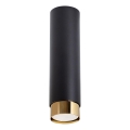 Φωτιστικό σποτ NERO 1xGU10/10W/230V 22,5 cm μαύρο/χρυσό