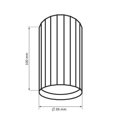 Φωτιστικό σποτ NICEA 1xGU10/10W/230V μαύρο