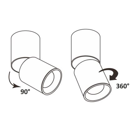 Φωτιστικό σποτ NIXA 1xGU10/10W/230V λευκό