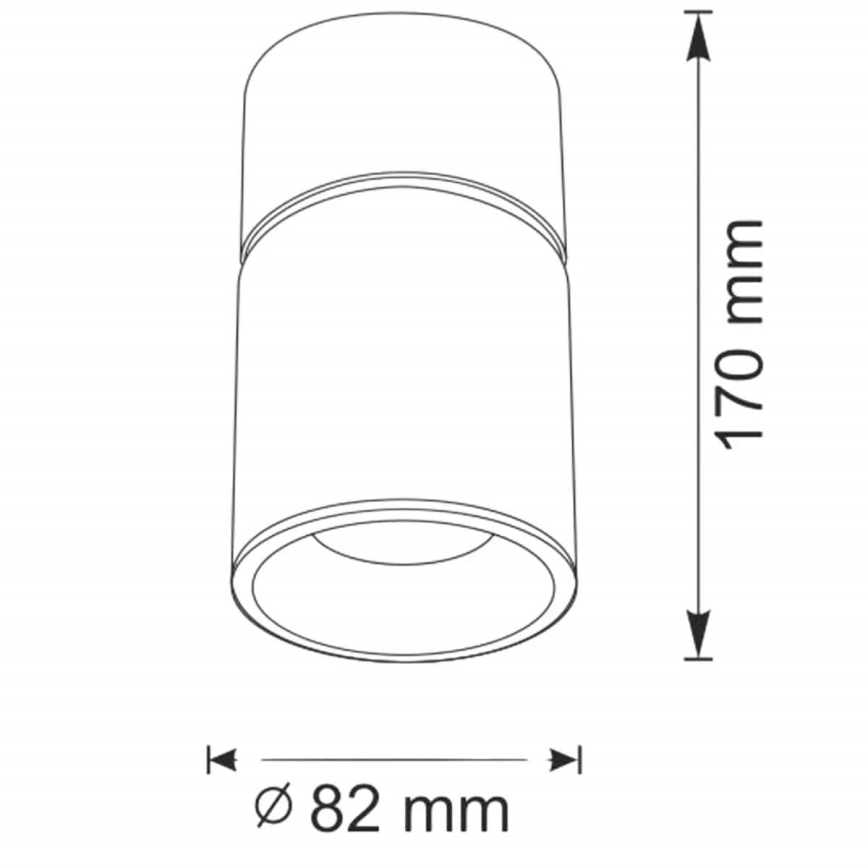 Φωτιστικό Σποτ NIXA 1xGU10/10W/230V λευκό/χρυσαφί