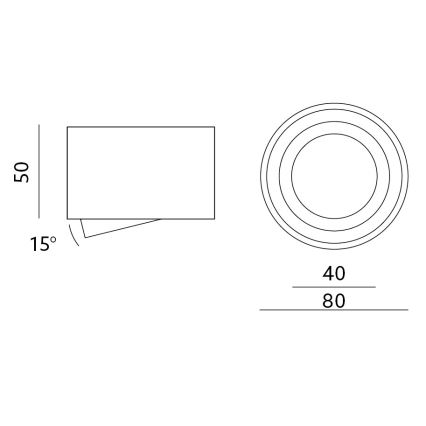 Φωτιστικό σποτ OH36S 35W/230V 5 cm λευκό