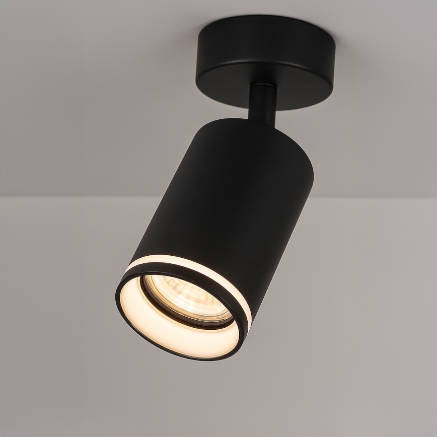 Φωτιστικό σποτ PIPE 1xGU10/10W/230V μαύρο