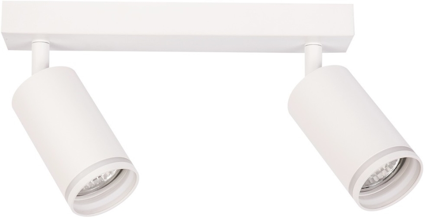 Φωτιστικό σποτ PIPE 2xGU10/10W/230V λευκό