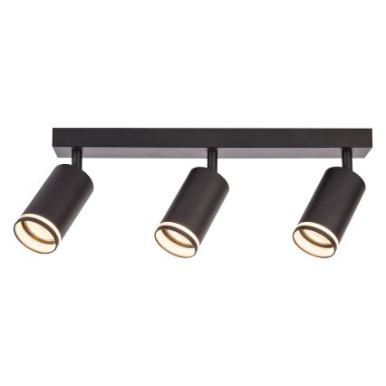 Φωτιστικό σποτ PIPE 3xGU10/10W/230V μαύρο