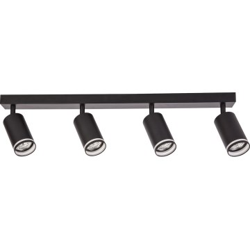 Φωτιστικό σποτ PIPE 4xGU10/10W/230V μαύρο