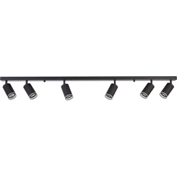 Φωτιστικό σποτ PIPE 6xGU10/10W/230V μαύρο