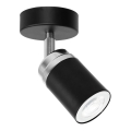 Φωτιστικό σποτ RENO 1xGU10/8W/230V μαύρο/γυαλιστερό χρώμιο