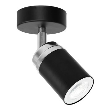 Φωτιστικό σποτ RENO 1xGU10/8W/230V μαύρο/γυαλιστερό χρώμιο