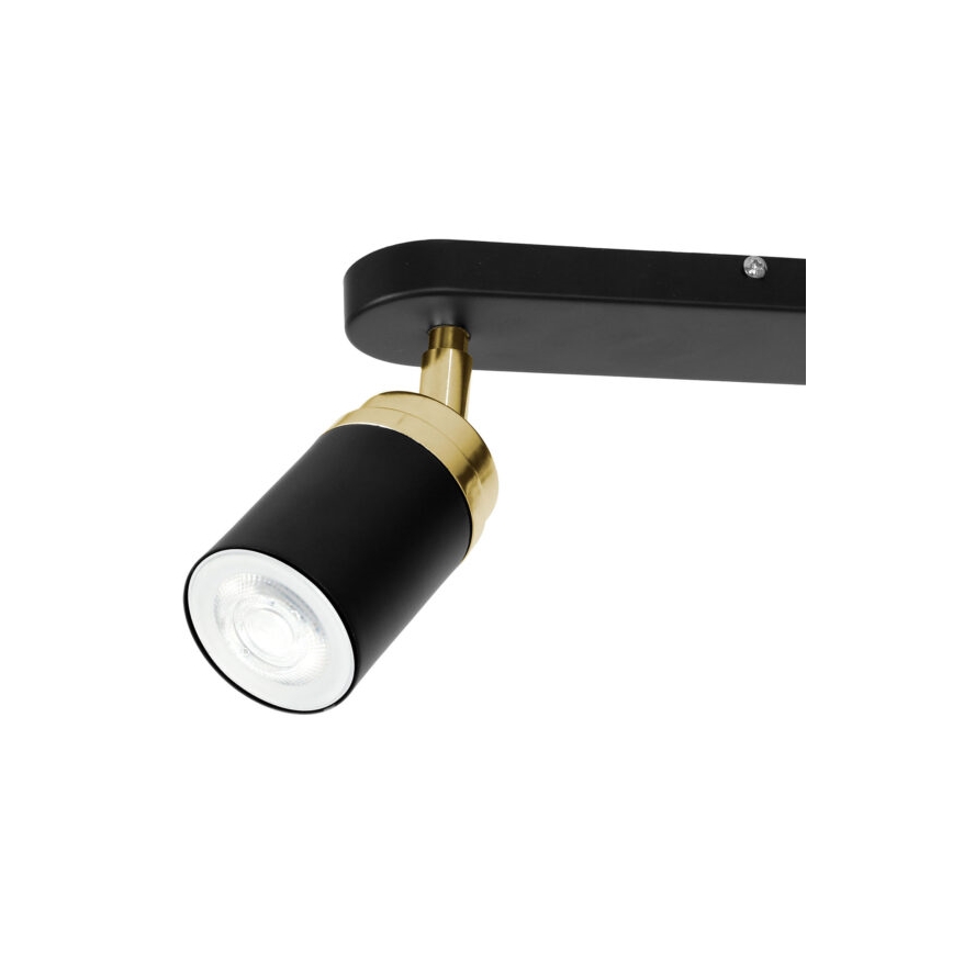 Φωτιστικό σποτ RENO 2xGU10/8W/230V μαύρο/χρυσαφί