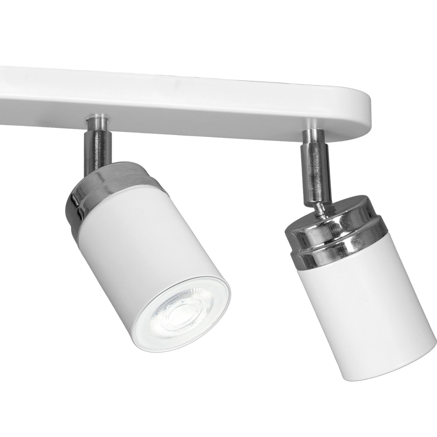 Φωτιστικό σποτ RENO 3xGU10/8W/230V λευκό/γυαλιστερό χρώμιο