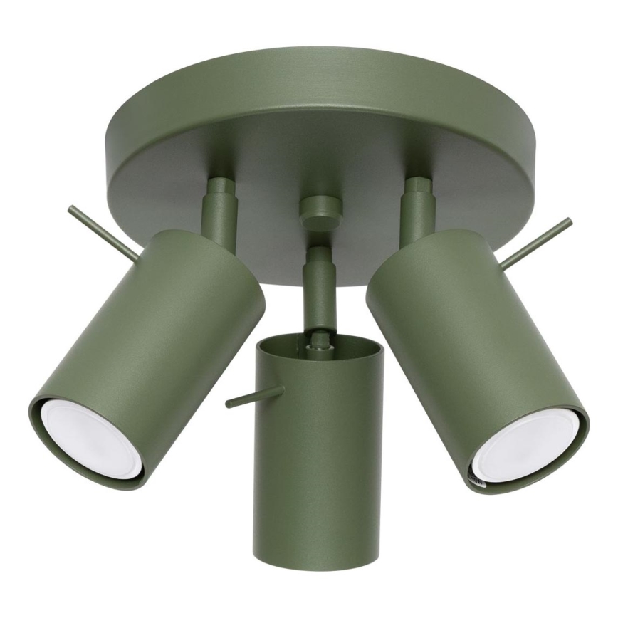 Φωτιστικό σποτ RING 3xGU10/10W/230V πράσινο