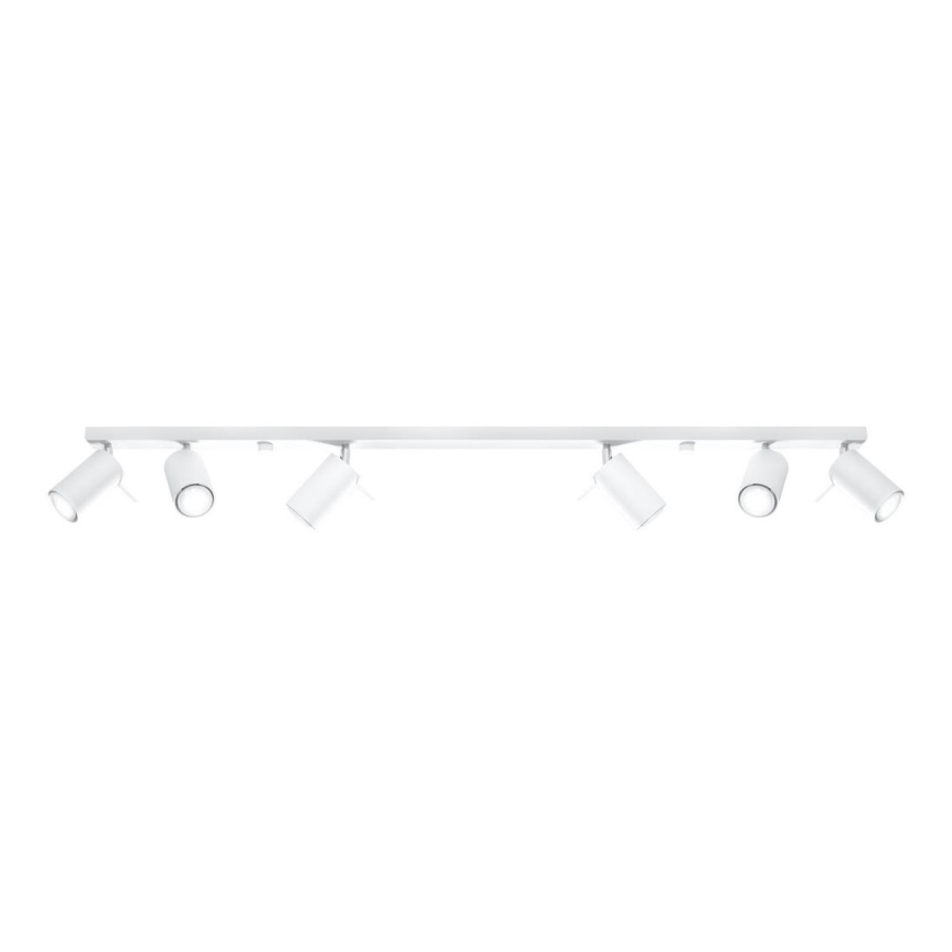 Φωτιστικό σποτ RING 6L 6xGU10/10W/230V λευκό