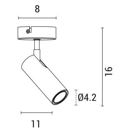 Φωτιστικό σποτ ROSETTE 1xGU10/7W/230V λευκό