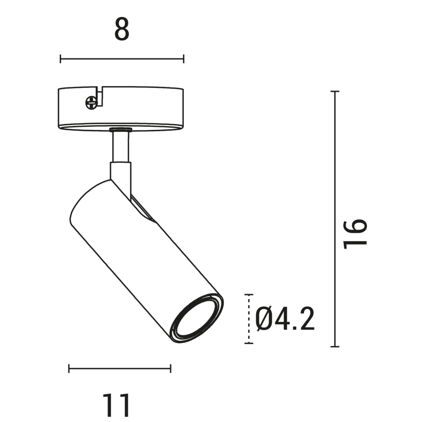 Φωτιστικό σποτ ROSETTE 1xGU10/7W/230V λευκό