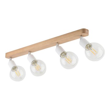 Φωτιστικό σποτ SIMPLY WOOD 4xE27/15W/230V
