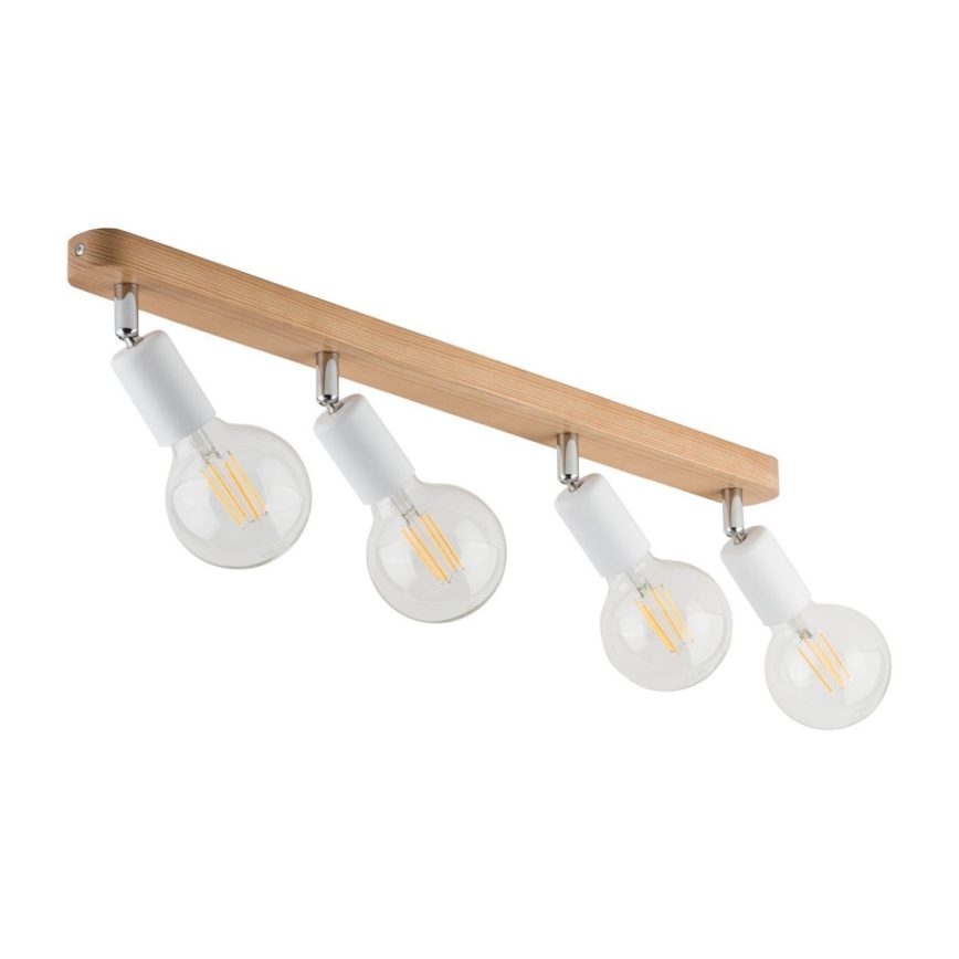 Φωτιστικό σποτ SIMPLY WOOD 4xE27/15W/230V