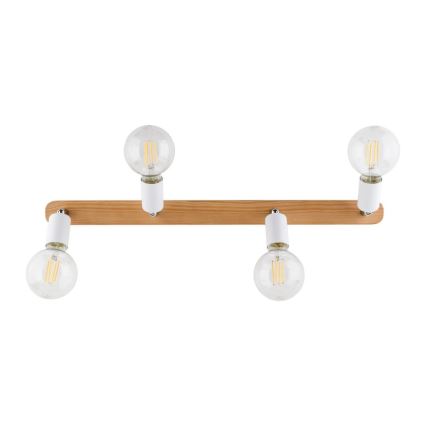 Φωτιστικό σποτ SIMPLY WOOD 4xE27/15W/230V