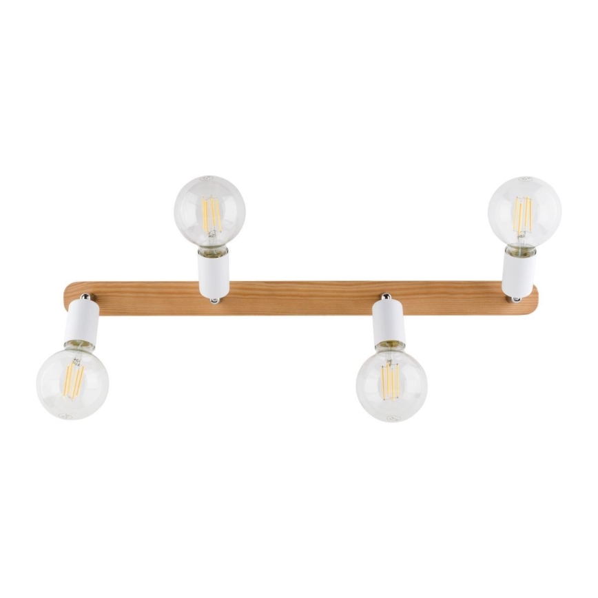 Φωτιστικό σποτ SIMPLY WOOD 4xE27/15W/230V