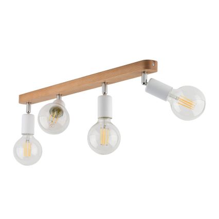 Φωτιστικό σποτ SIMPLY WOOD 4xE27/15W/230V