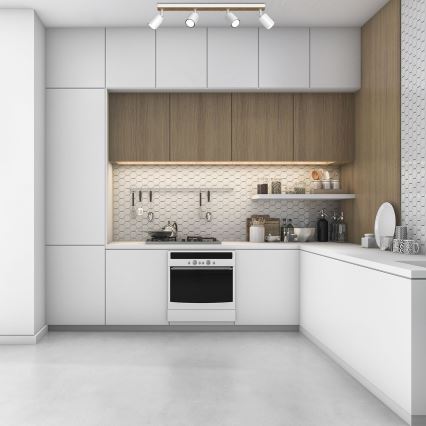 Φωτιστικό σποτ TERRA 4xGU10/8W/230V λευκό/δρυς