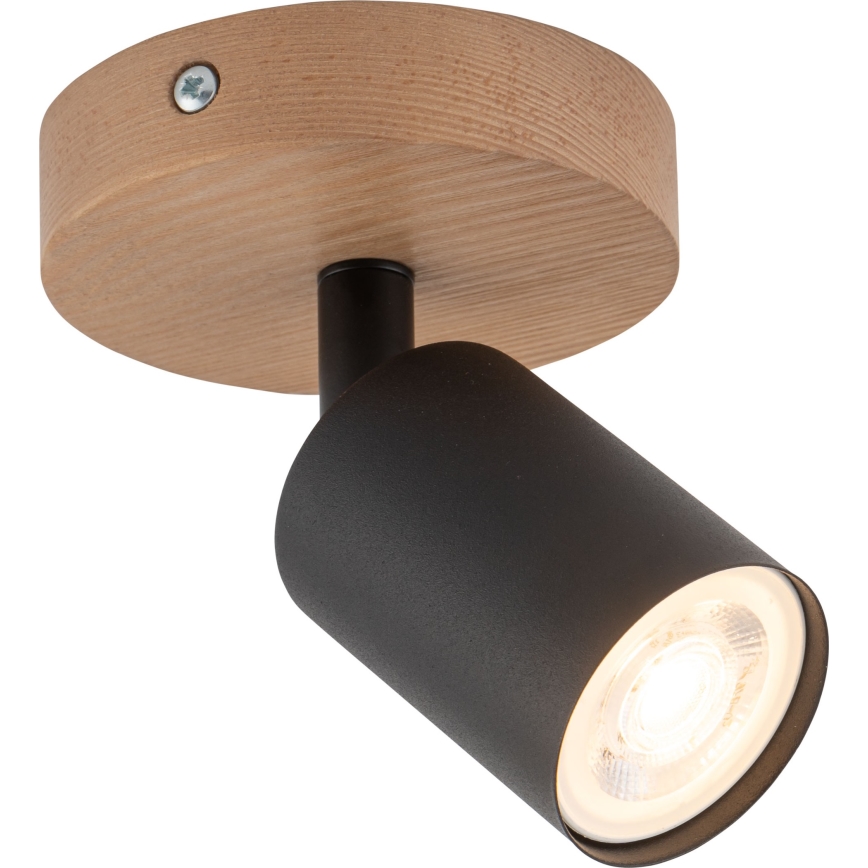 Φωτιστικό σποτ TOP WOOD 1xGU10/10W/230V μαύρο/ξύλο