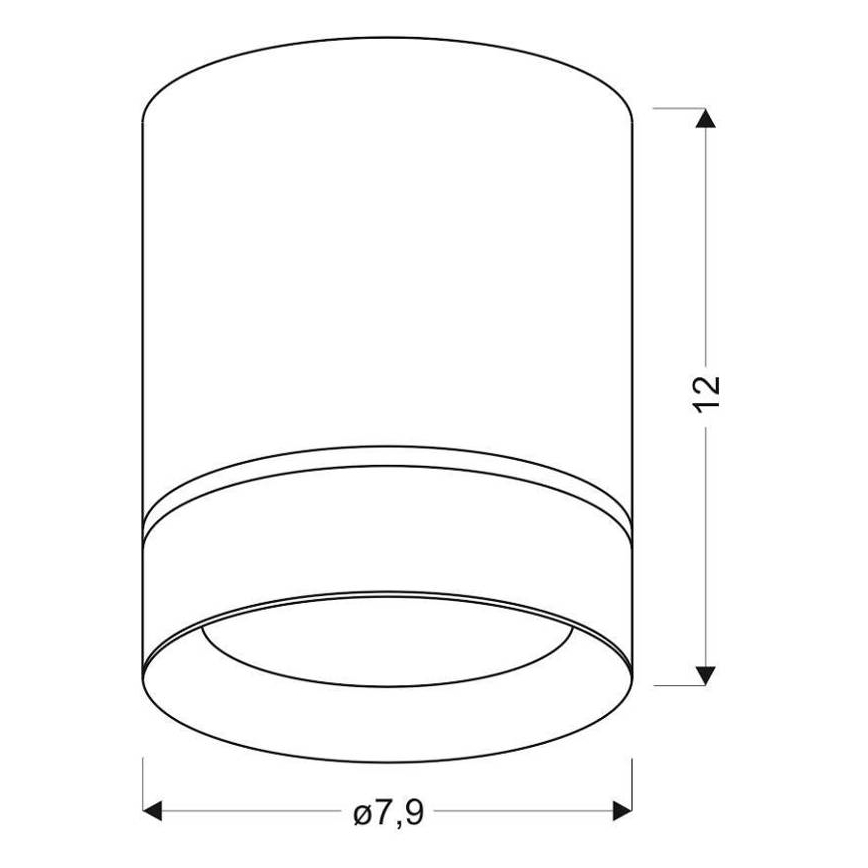 Φωτιστικό σποτ TUBA 1xGU10/15W/230V λευκό