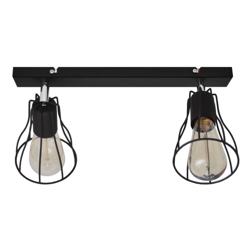 Φωτιστικό σποτ TUBE II 2xE27/15W/230V μαύρο
