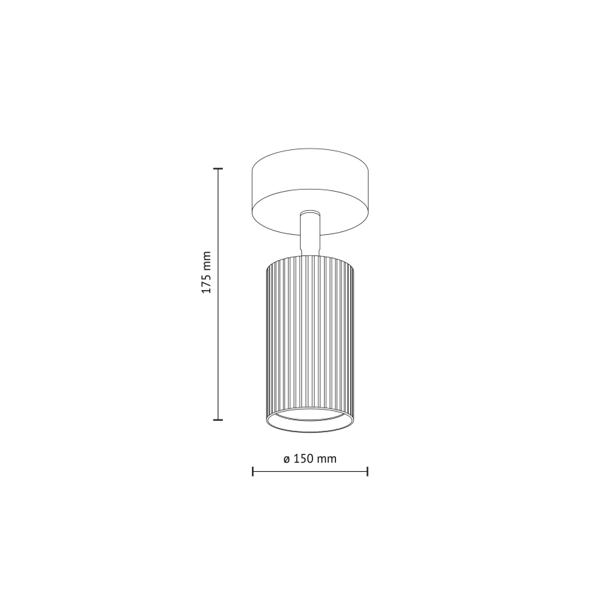 Φωτιστικό σποτ TUNE 1xGU10/10W/230V μαύρο/καφέ