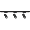 Φωτιστικό σποτ για σύστημα ράγας PIPE 3xGU10/10W/230V, μαύρο