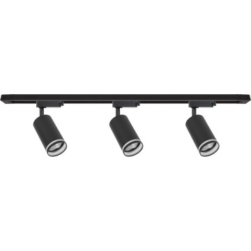 Φωτιστικό σποτ για σύστημα ράγας PIPE 3xGU10/10W/230V, μαύρο