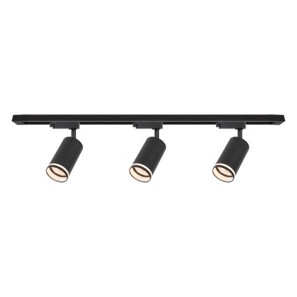Φωτιστικό σποτ για σύστημα ράγας PIPE 3xGU10/10W/230V, μαύρο
