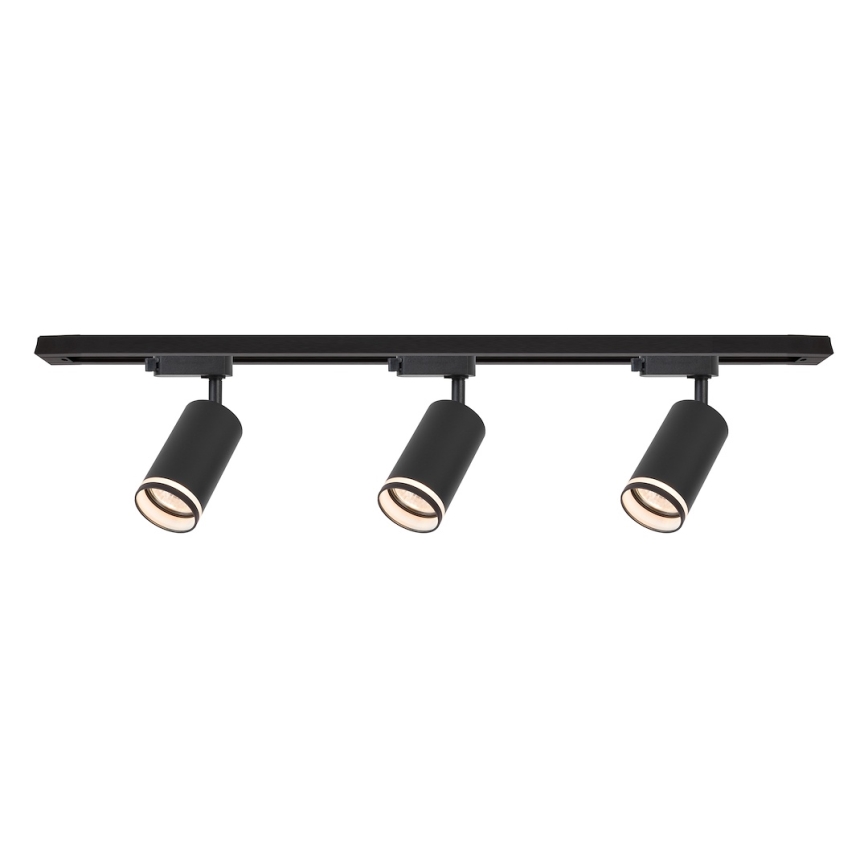 Φωτιστικό σποτ για σύστημα ράγας PIPE 3xGU10/10W/230V, μαύρο