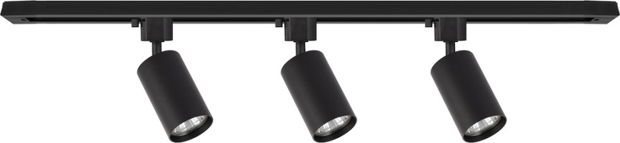 Φωτιστικό σποτ για σύστημα ράγας TIGER 3xGU10/10W/230V, μαύρο