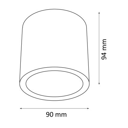 Φωτιστικό σποτ εξωτερικού χώρου OHIO 1xGU10/10W/230V IP54 μαύρο
