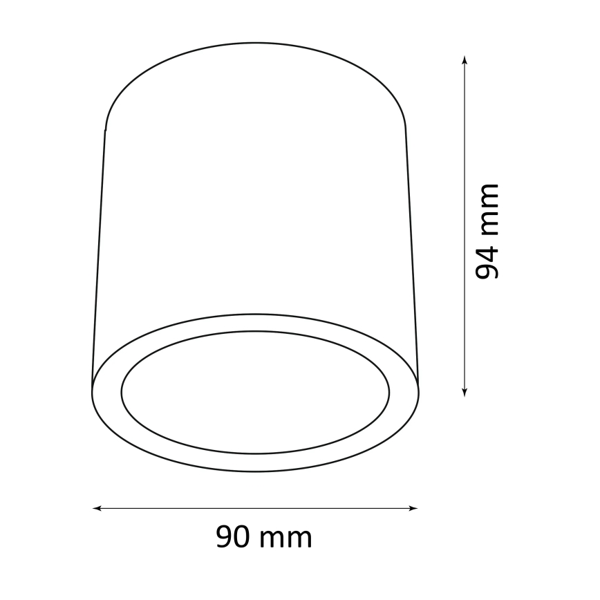 Φωτιστικό σποτ εξωτερικού χώρου OHIO 1xGU10/10W/230V IP54 μαύρο