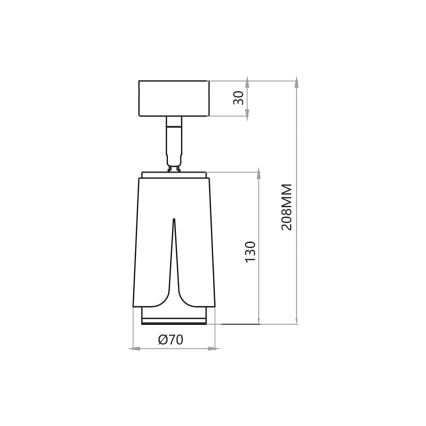 Φωτιστικό σποτ ΛΟΥΛΟΥΔΙΑ 1xGU10/8W/230V λευκό