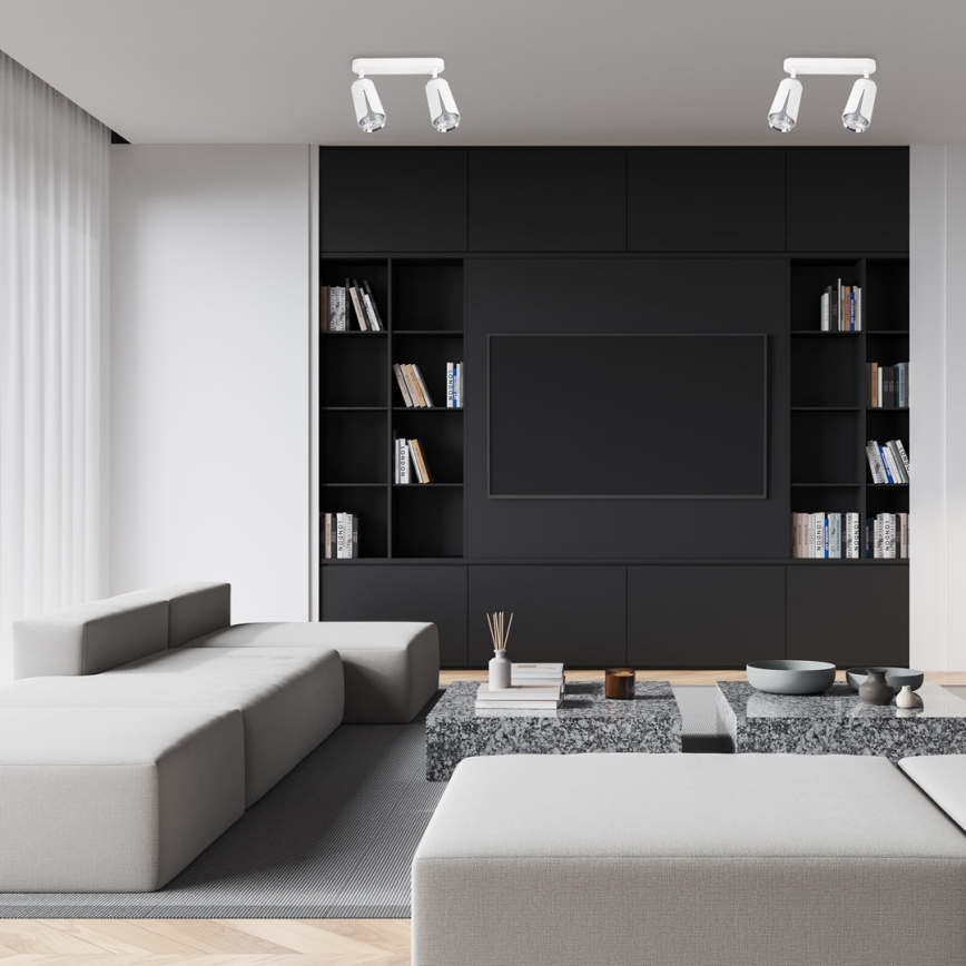 Φωτιστικό σποτ ΛΟΥΛΟΥΔΙΑ 2xGU10/8W/230V λευκό