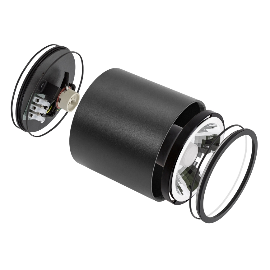 Φωτιστικό σποτ μπάνιου CHLOE AR111 1xGU10/12W/230V IP65 στρογγυλό μαύρο