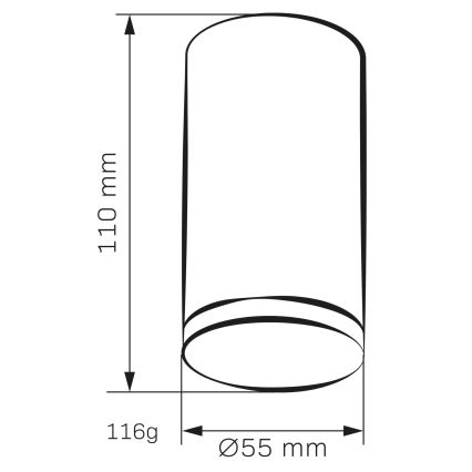 Φωτιστικό σποτ μπάνιου TURYN 1xGU10/10W/230V IP44 λευκό