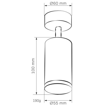 Φωτιστικό σποτ μπάνιου TURYN 1xGU10/10W/230V IP44 λευκό