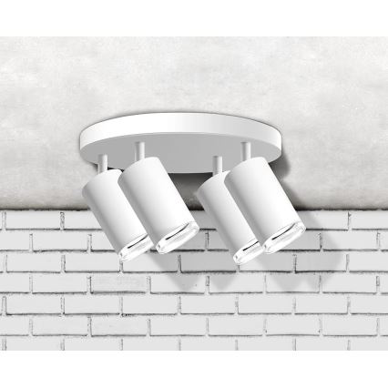 Φωτιστικό σποτ μπάνιου TURYN 4xGU10/10W/230V IP44 λευκό