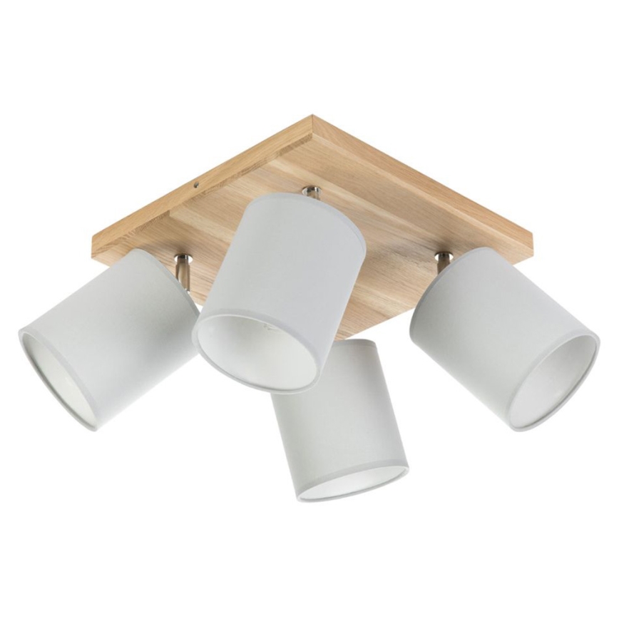 Φωτιστικό σποτ οροφής APRILLIA 4xE27/25W/230V /γκρι πεύκο