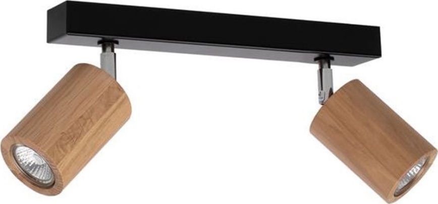 Φωτιστικό σποτ οροφής LED MATTI 2xGU10/5W/230V δρυς
