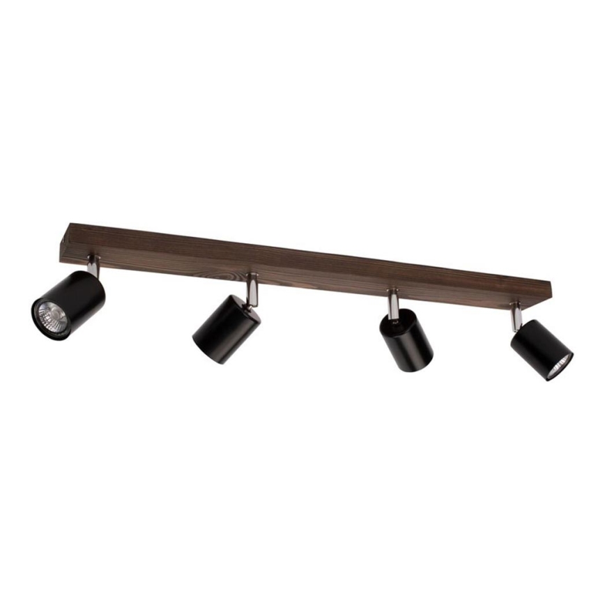 Φωτιστικό σποτ οροφής MANARA 4xGU10/5W/230V πεύκο